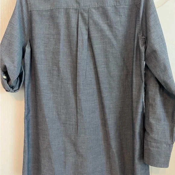 J Crew Chambray Popover Tunic - Picture 2 of 3